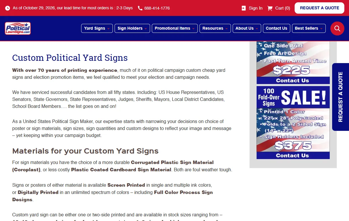 Political Lawn Signs, view 3