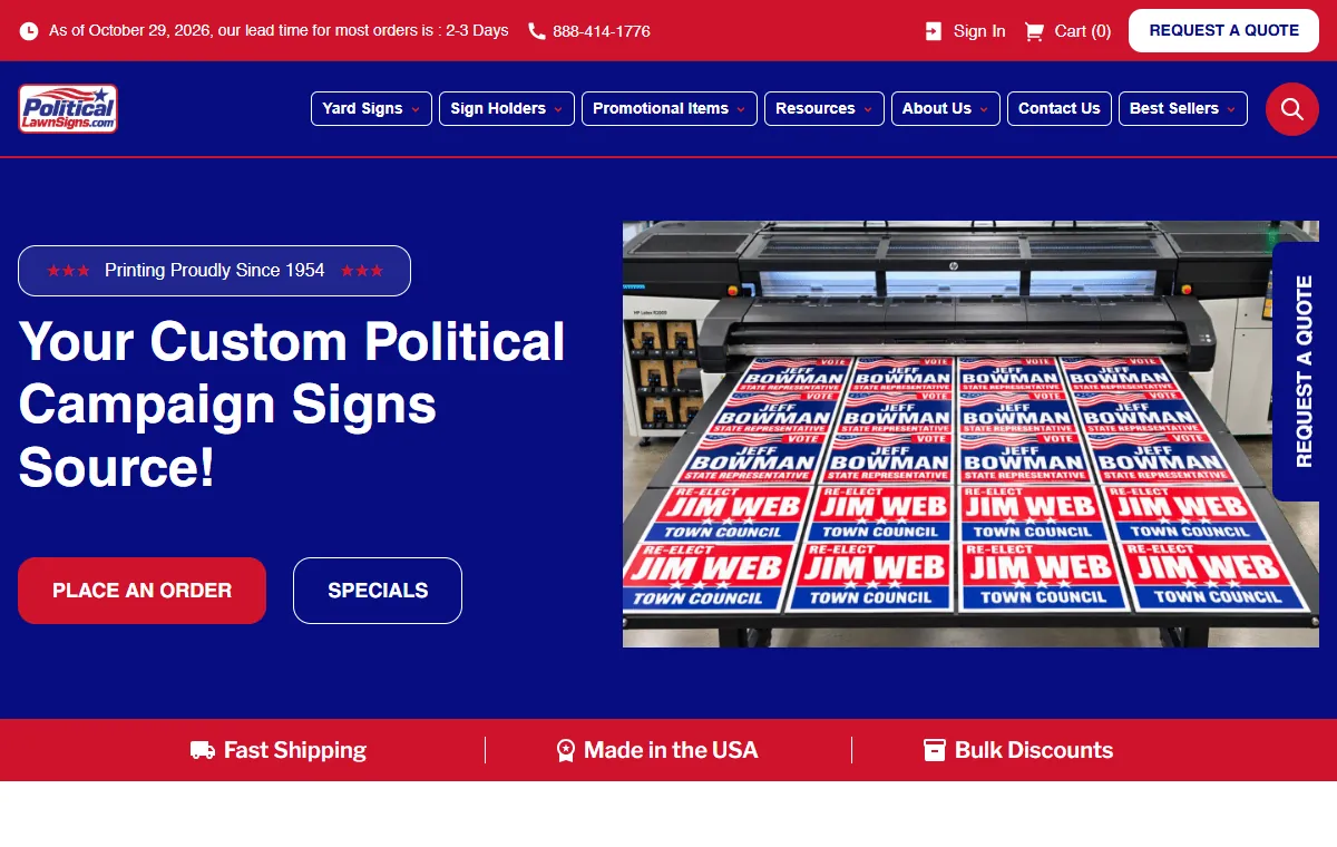 Political Lawn Signs, view 1