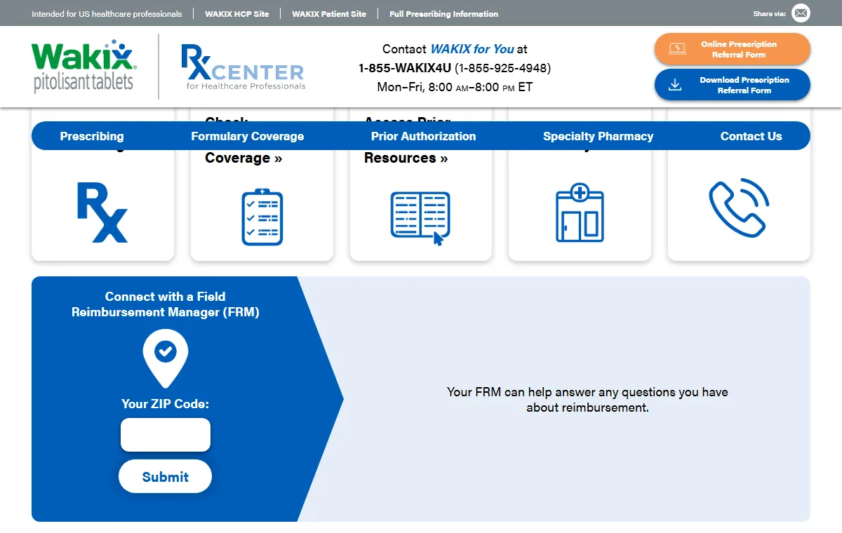 WAKIX Rx Center, view 1